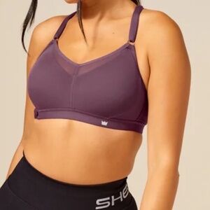SHEFIT Full Coverage Bra Medium Impact 5Luxe Dark Raisin Adjustable